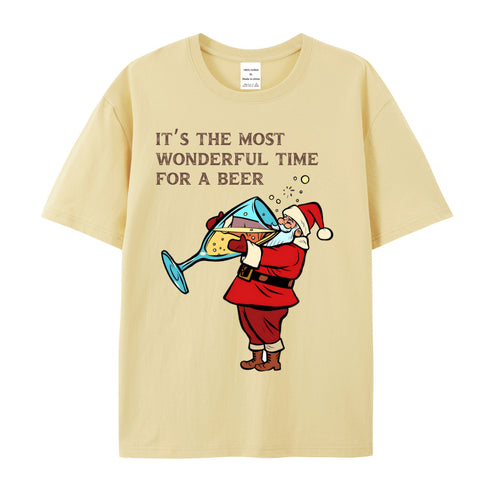 Unisex Christmas Theme Cotton T-Shirt